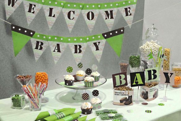 Camouflage Baby Shower Ideas