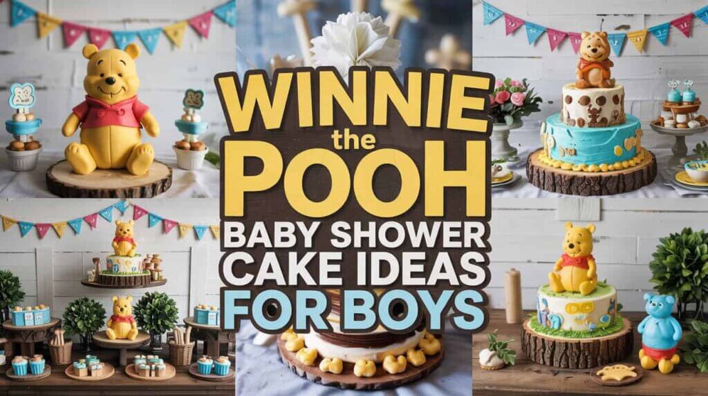 Winnie the Pooh Baby Shower Cake Ideas for Boys