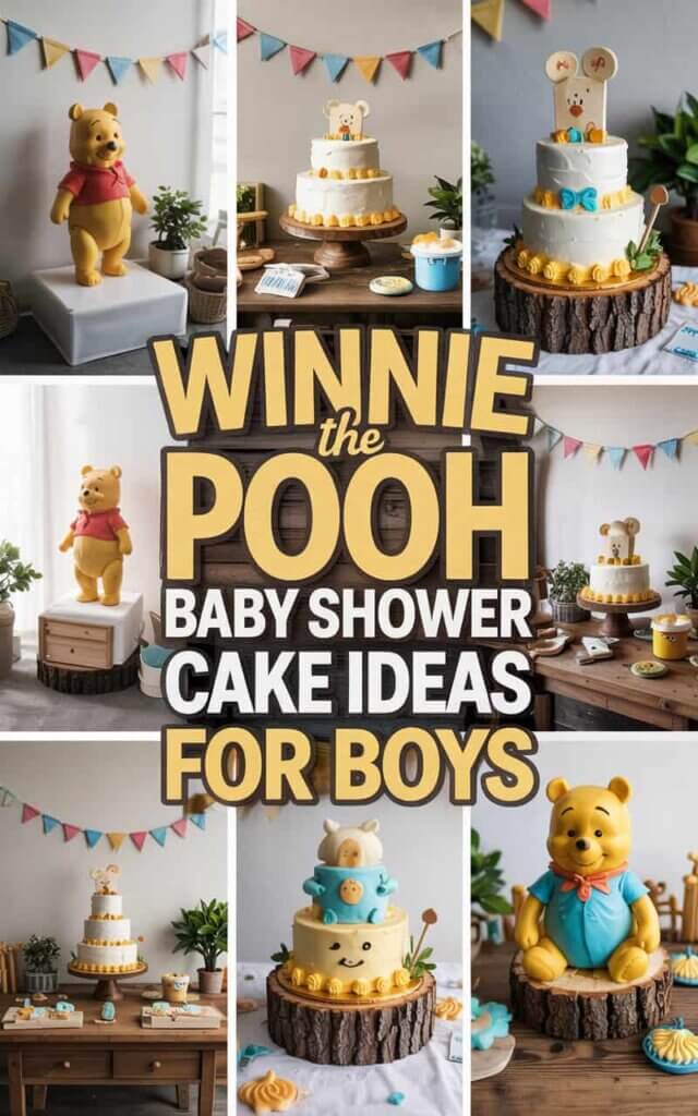 Winnie the Pooh Baby Shower Cake Ideas for Boys
