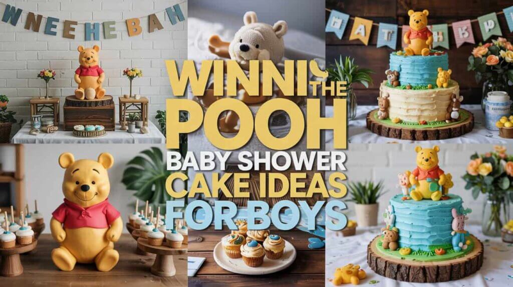 Winnie the Pooh Baby Shower Cake Ideas for Boys