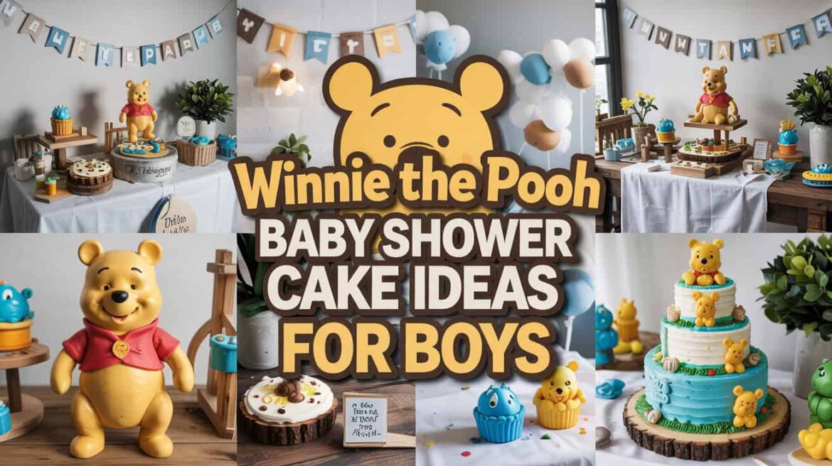 Winnie the Pooh Baby Shower Cake Ideas for Boys