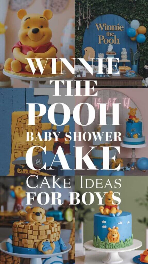 Winnie the Pooh Baby Shower Cake Ideas for Boys