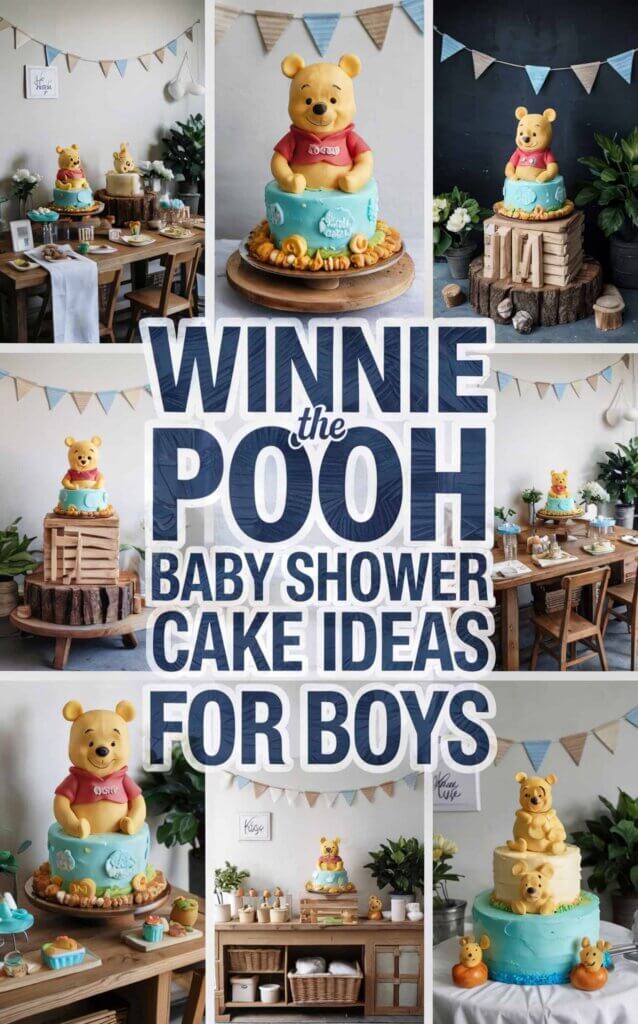 Winnie the Pooh Baby Shower Cake Ideas for Boys