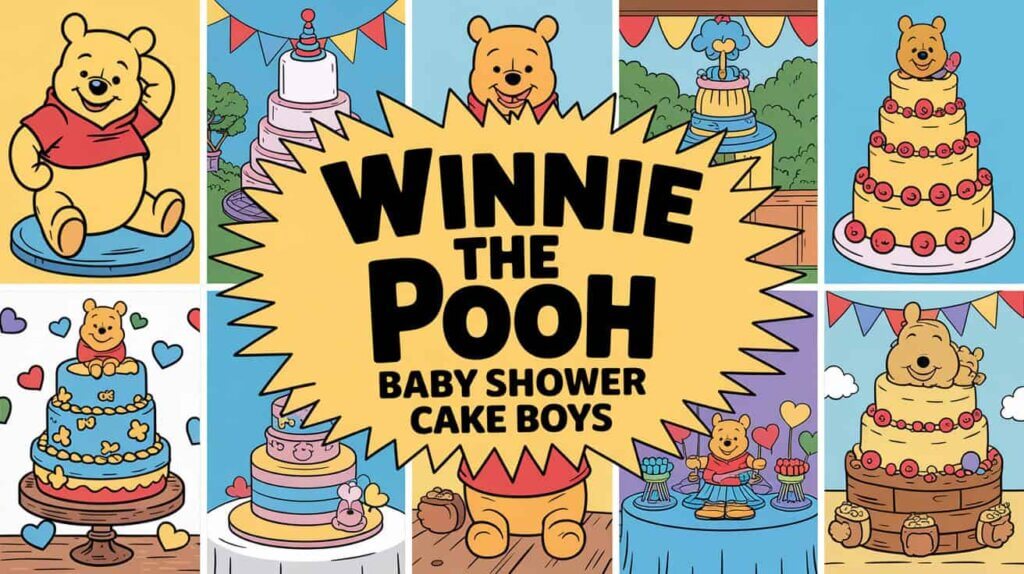 Winnie the Pooh Baby Shower Cake Ideas for Boys
