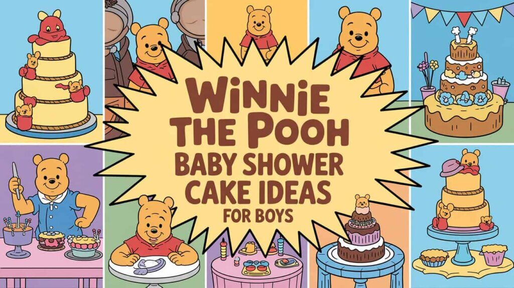Winnie the Pooh Baby Shower Cake Ideas for Boys