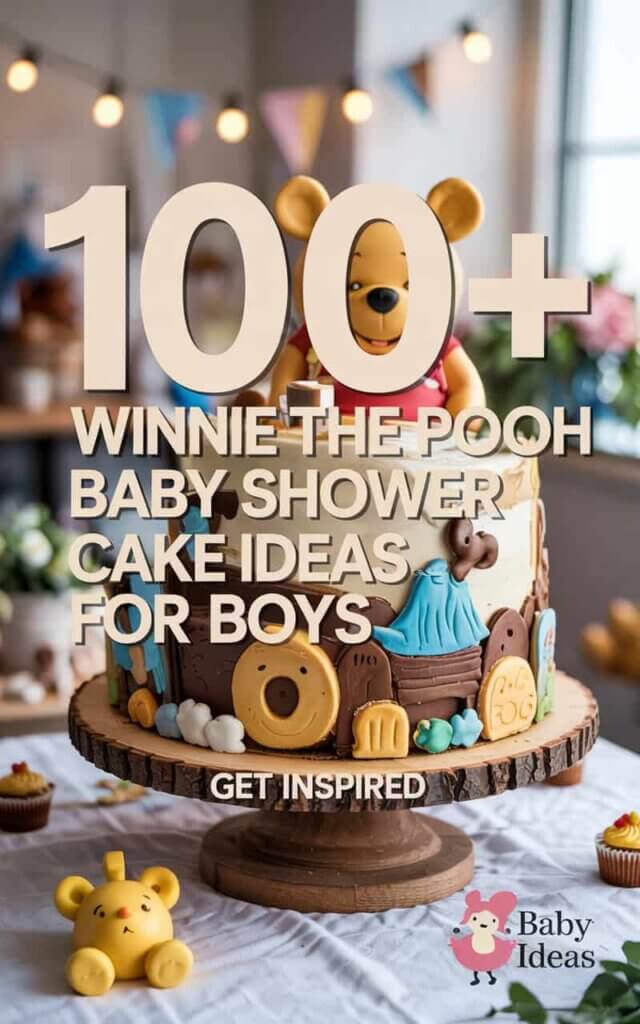 Winnie the Pooh Baby Shower Cake Ideas for Boys