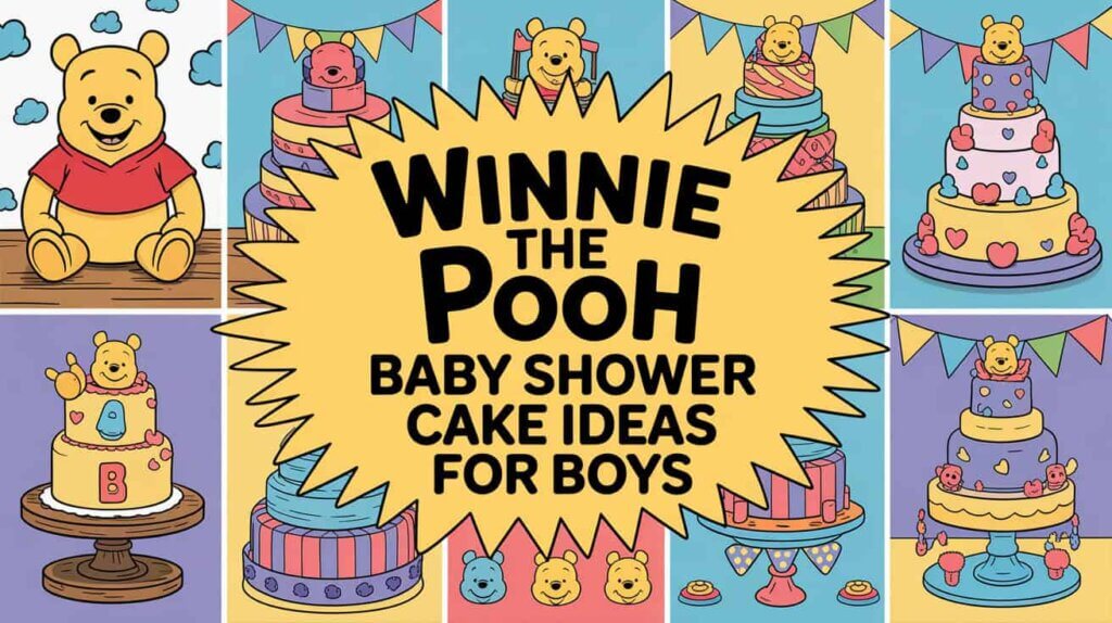 Winnie the Pooh Baby Shower Cake Ideas for Boys