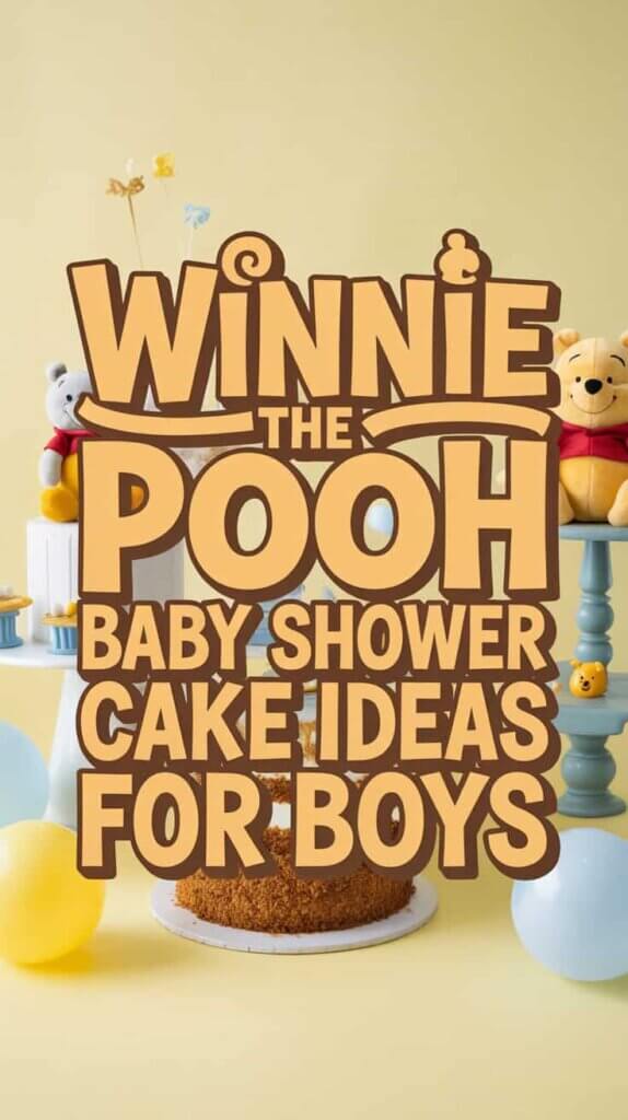 Winnie the Pooh Baby Shower Cake Ideas for Boys