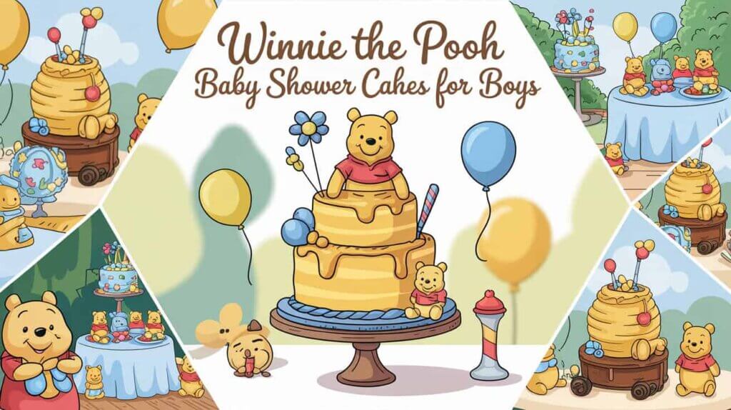 Winnie the Pooh Baby Shower Cake Ideas for Boys