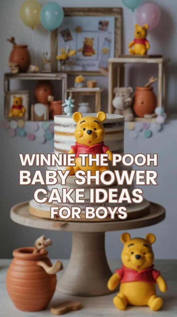 Winnie the Pooh Baby Shower Cake Ideas for Boys