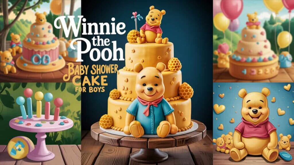 Winnie the Pooh Baby Shower Cake Ideas for Boys