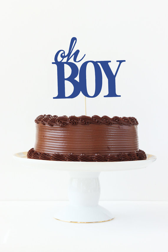 Boy Baby Shower Cake Topper Oh Boy