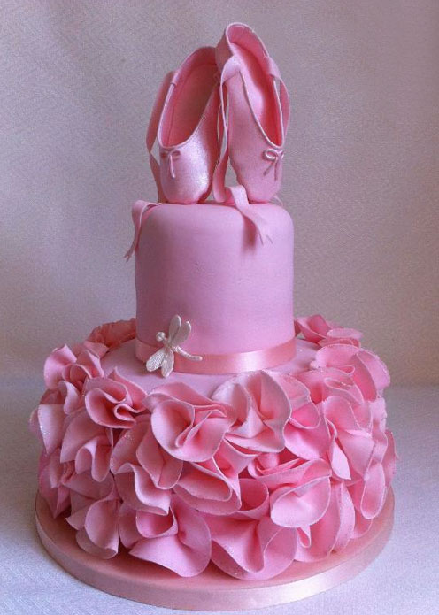 Ballerina Baby Shower Cake4