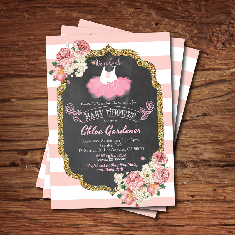 Ballerina Baby Shower Invitations2