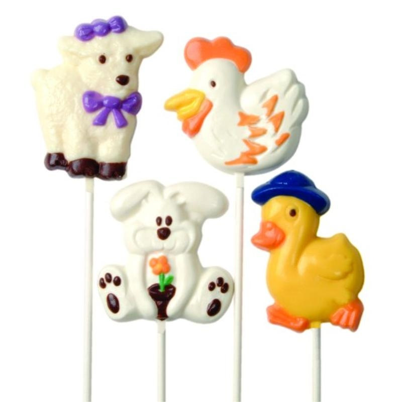 Animal Head Lollipops