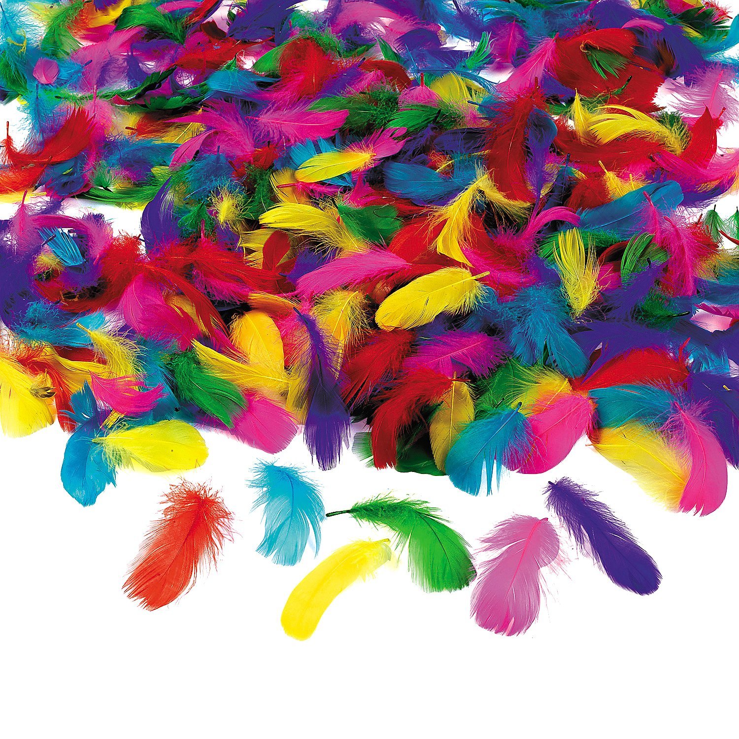 Baby Shower Confetti Feathers