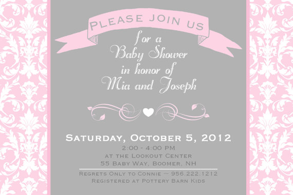 classy girl invitation