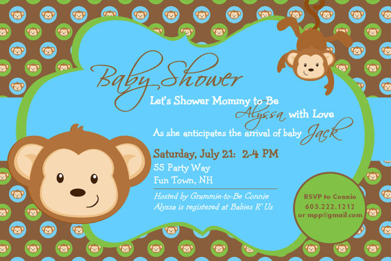 monkey invitation