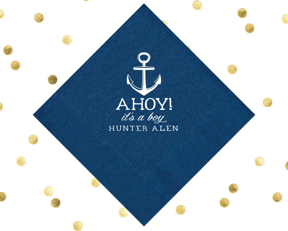 Ahoy It's a Boy, Baby Shower Napkins