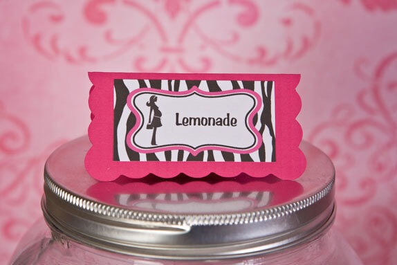 Baby Shower Food Tents - Mom to Be Theme Food Labels