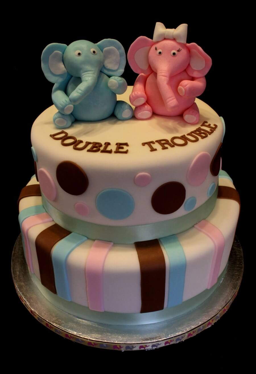 Elephant Babyshower Cake