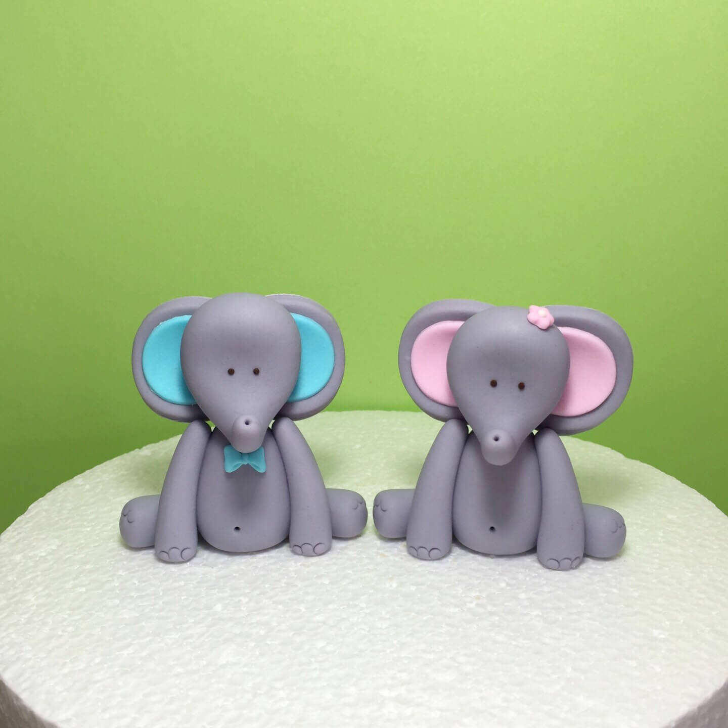 Elephant baby shower cake topper cupcake topper