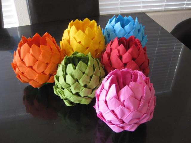 Paper Napkin Lotus Flower