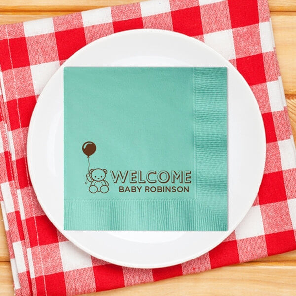 Personalized Baby Shower Napkins