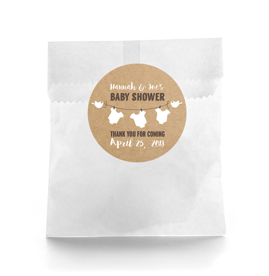 Rustic Baby Shower - Baby Shower Favor Labels