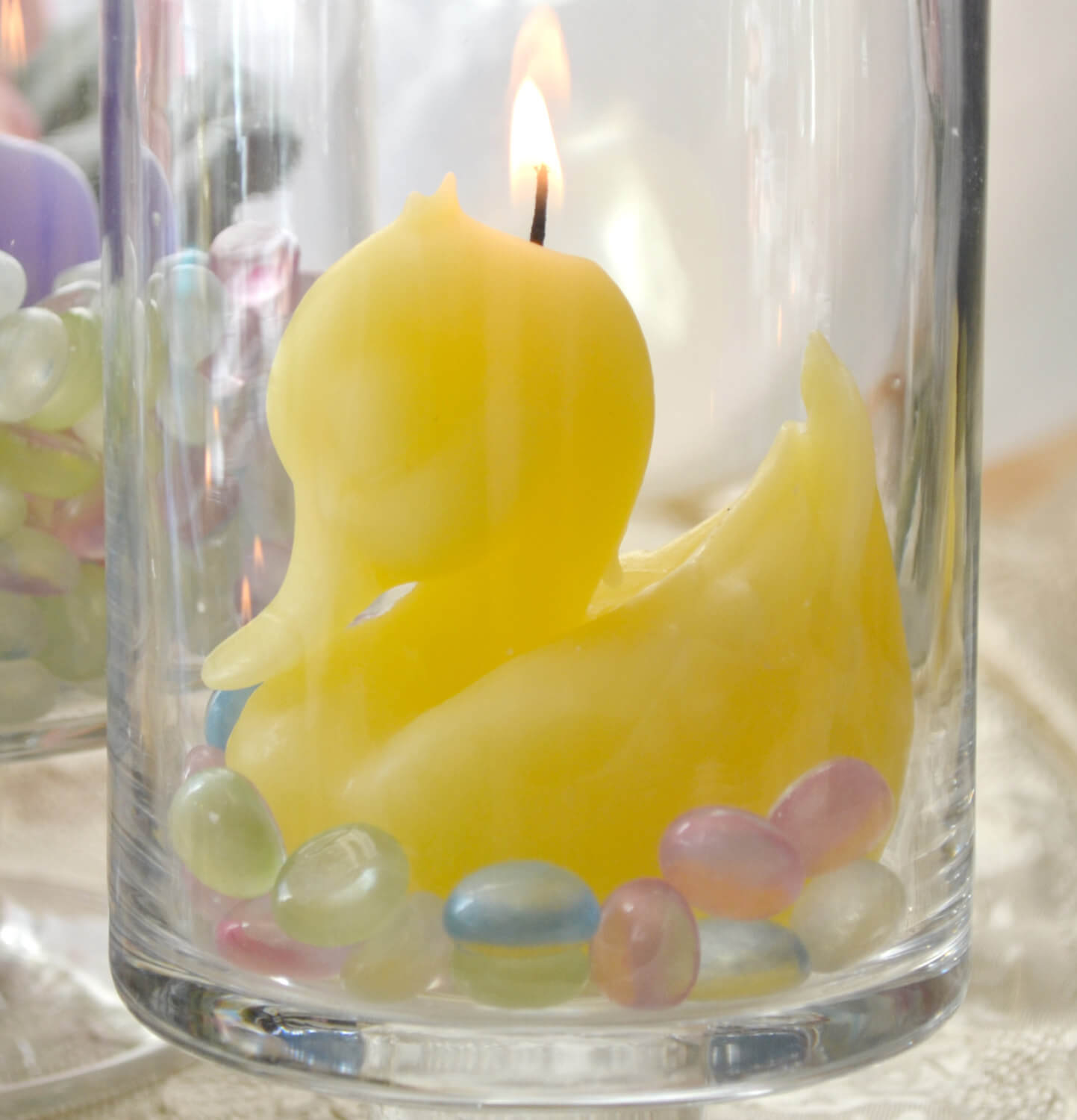 Yellow Duck Candle baby shower candle