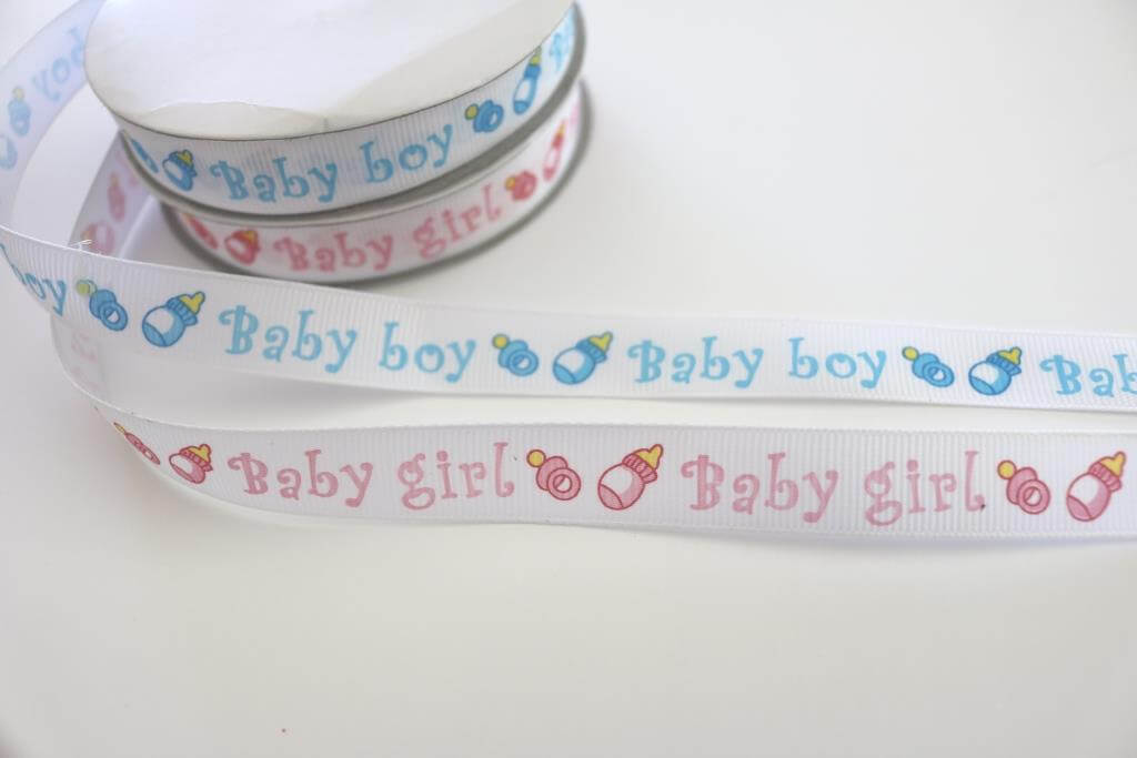 Grosgrain baby shower ribbon