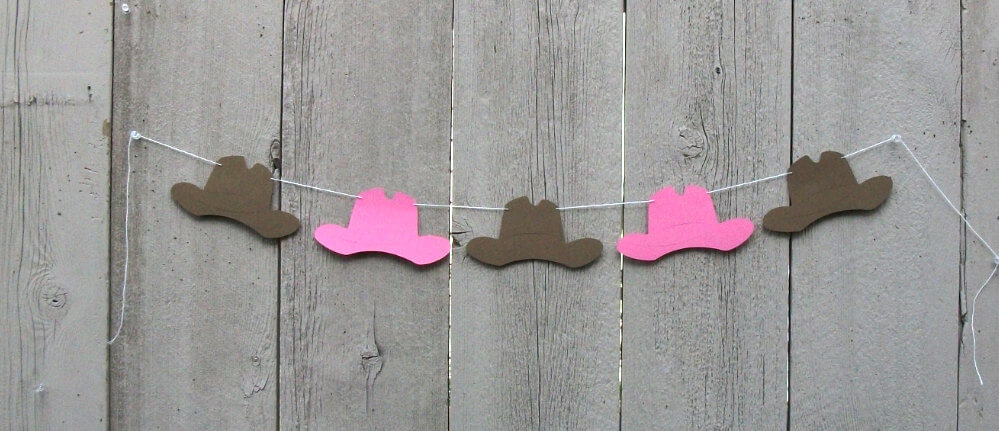 Cowboy and Cowgirl Hat garland
