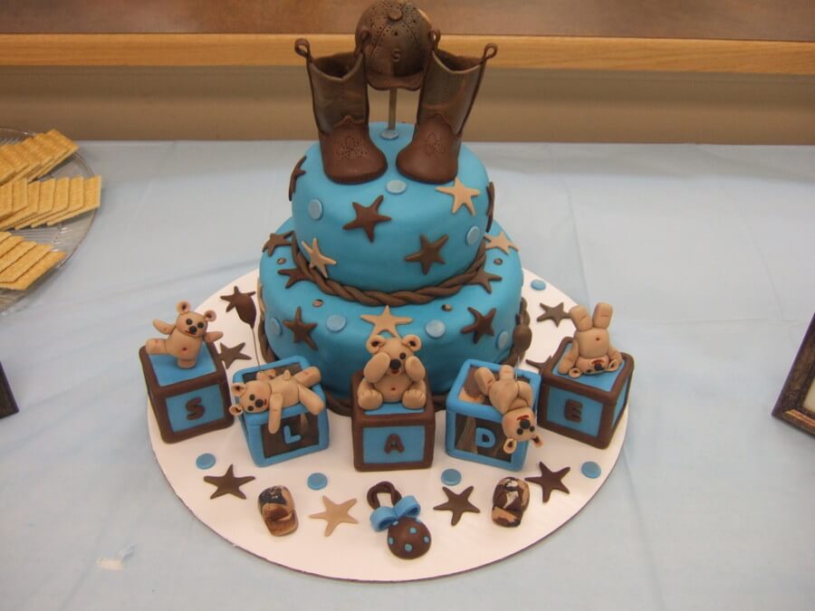 Western Baby Bear Cake