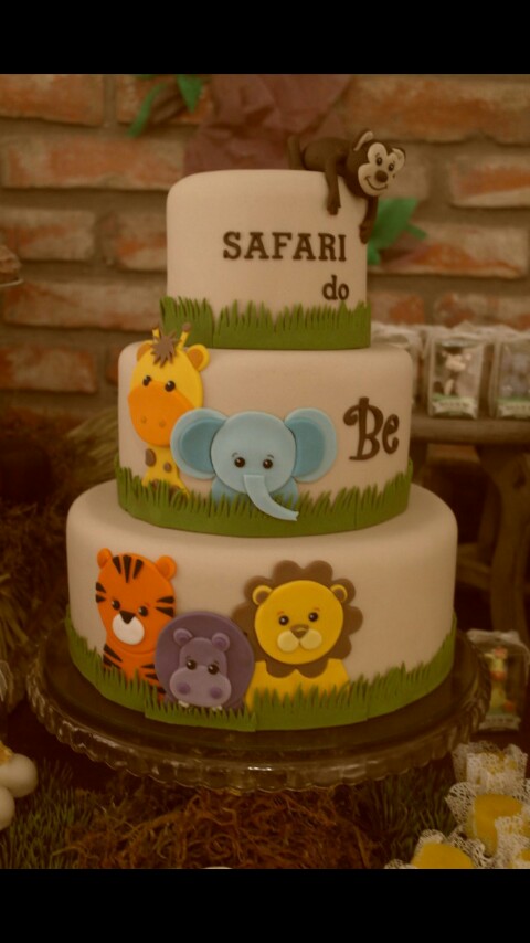 Safari Baby Shower Cake Idea