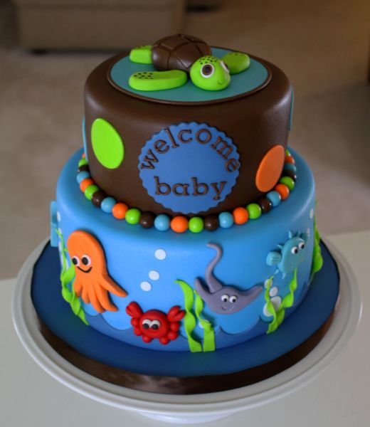 Under The Sea Baby Shower Cake Ideas