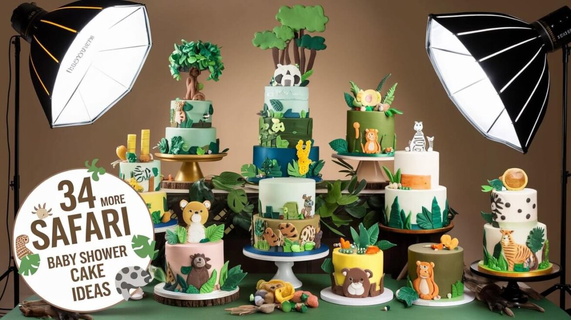 34 Safari Themed Baby Shower Cake Ideas 34 Safari Themed Baby Shower Cake Ideas