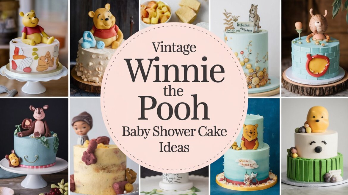 Vintage Winnie the Pooh Cakes for Baby Showers