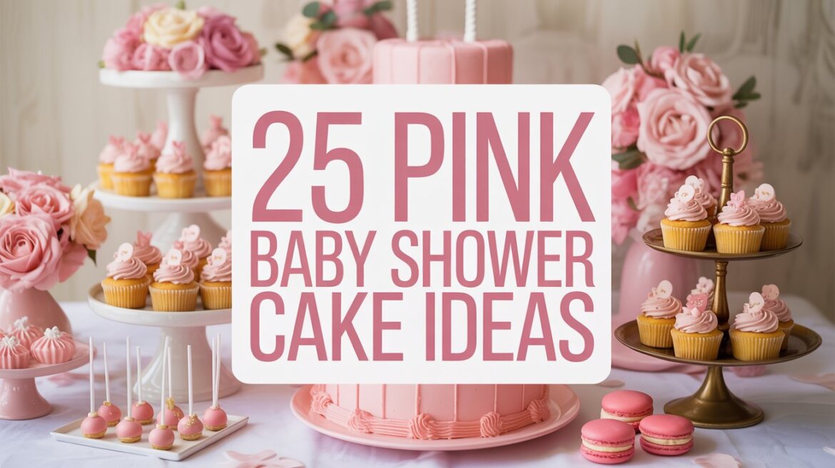 25 Pink Baby Shower Cakes