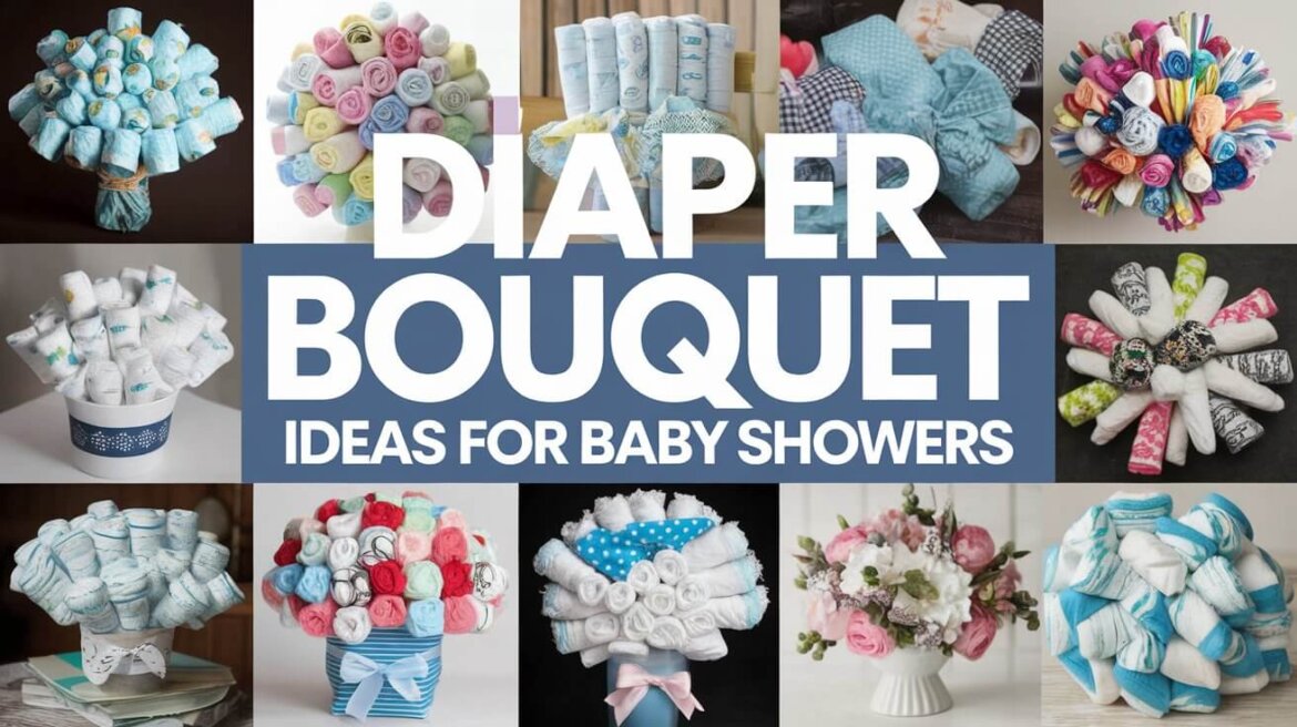 13 Adorable Diaper Bouquet Ideas