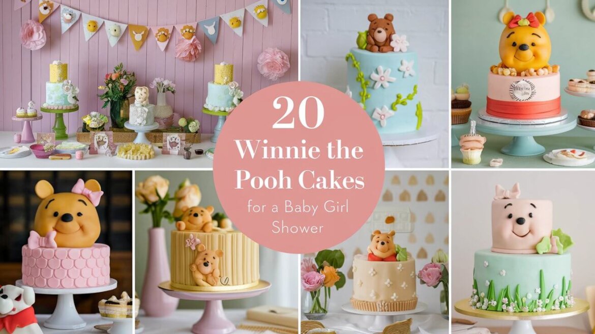 20 Winnie The Pooh Baby Shower Cakes That Are Perfect For Girls